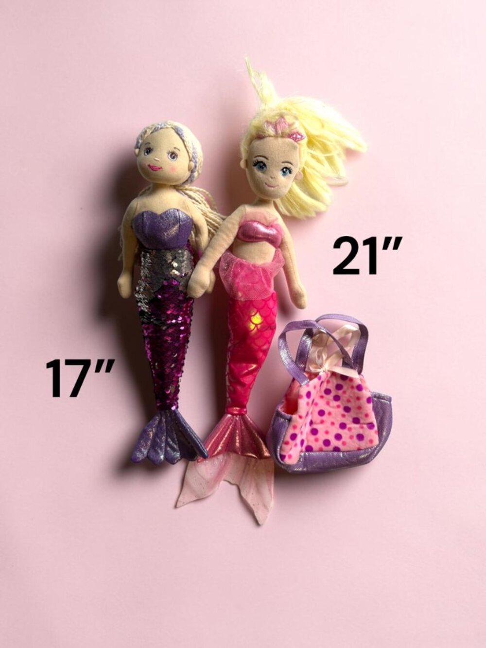 Mermaid Plush Dolls (Lot of 3)